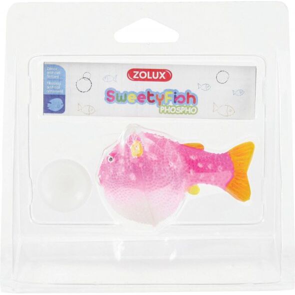 Zolux Dekoracja akwarystyczna SweetyFish Phospho Rybka Puffer różne kolory 1214798 3336023521008