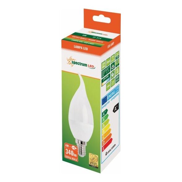 Spectrum LED Świecowa Deco E-14, 230V, 4W, WW (WOJ13046) 1225628 5907418736093