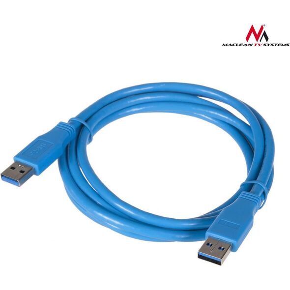 Kabel USB Maclean USB-A - 3 m Niebieski (MCTV-583) 1234286 5902211105282