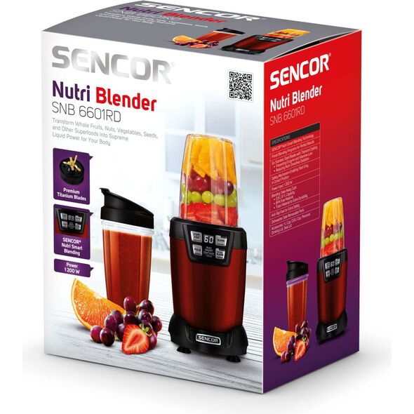 Blender kielichowy Sencor SNB 6601RD 1234502 8590669208753