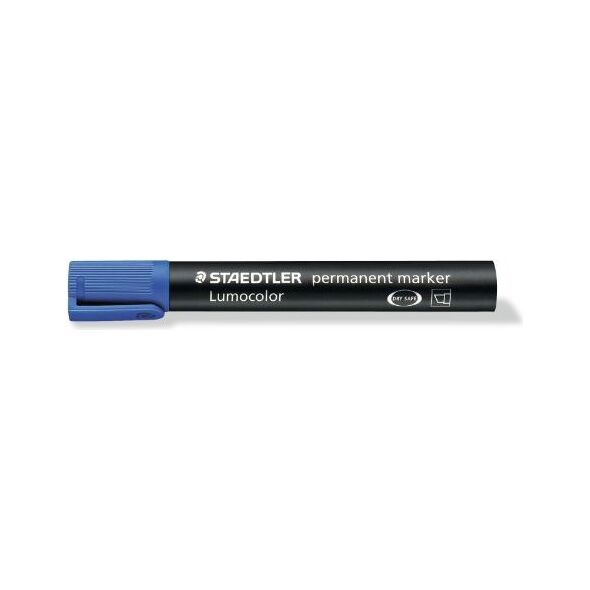 Staedtler Marker Lumocolor permanentny Ĺ›ciÄ™ty niebieski 1240443 4007817321492