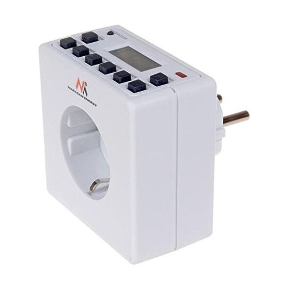 Maclean Timer cyfrowy MCE30G Czasomierz - programator cyfrowy, niemieckie gniazdo. 1241084 5902211100362