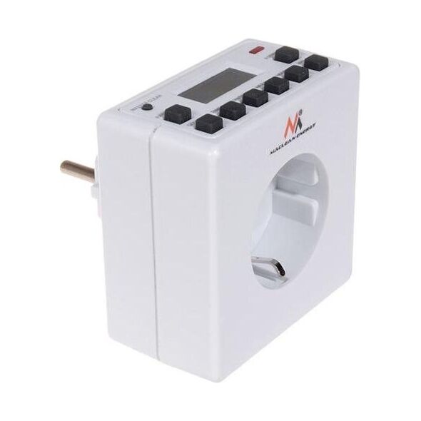 Maclean Timer cyfrowy MCE30G Czasomierz - programator cyfrowy, niemieckie gniazdo. 1241084 5902211100362