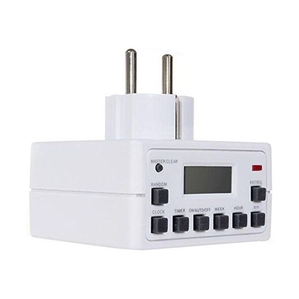Maclean Timer cyfrowy MCE30G Czasomierz - programator cyfrowy, niemieckie gniazdo. 1241084 5902211100362