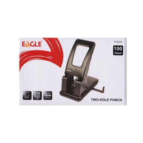 Dziurkacz Eagle 845R 100 kartek Czarny (WIKR-0995023) 1309876 5903364205232