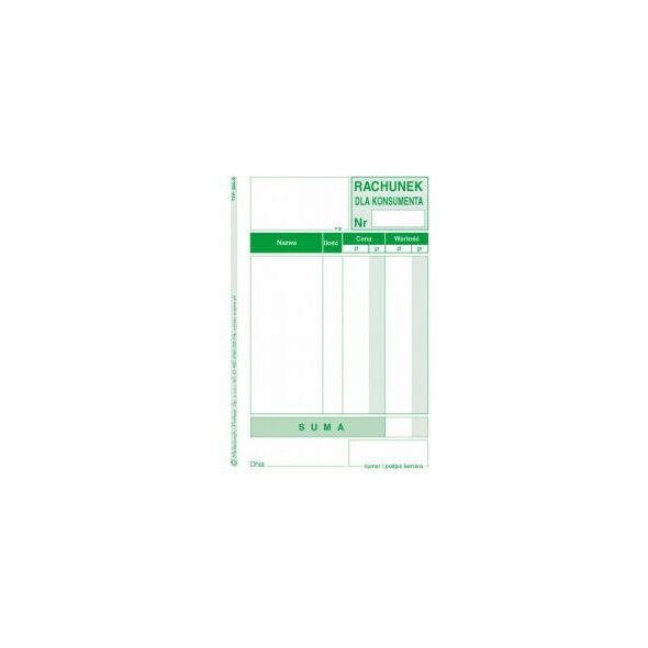 Michalczyk & Prokop Rachunek dla konsumenta A7 264-9 1316905 5906858001853