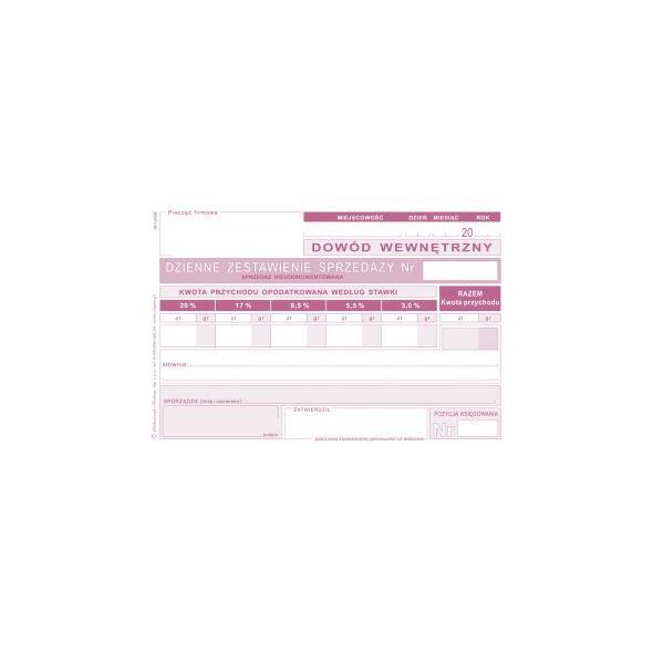 Michalczyk & Prokop Dzienne zestawienie sprzedaĹĽy nieudokumentowanej Typ R5 1316999 5906858001310