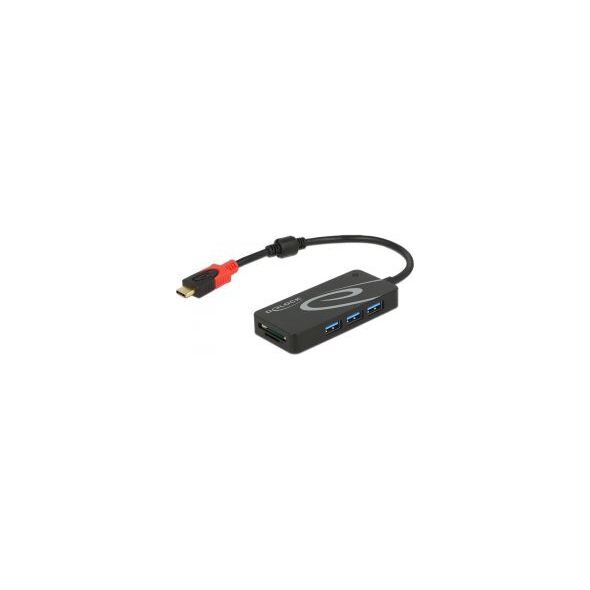 HUB USB Delock 1x SD 1x microSD  + 3x USB-A 3.1 Gen1 (62900) 1412361 4043619629008