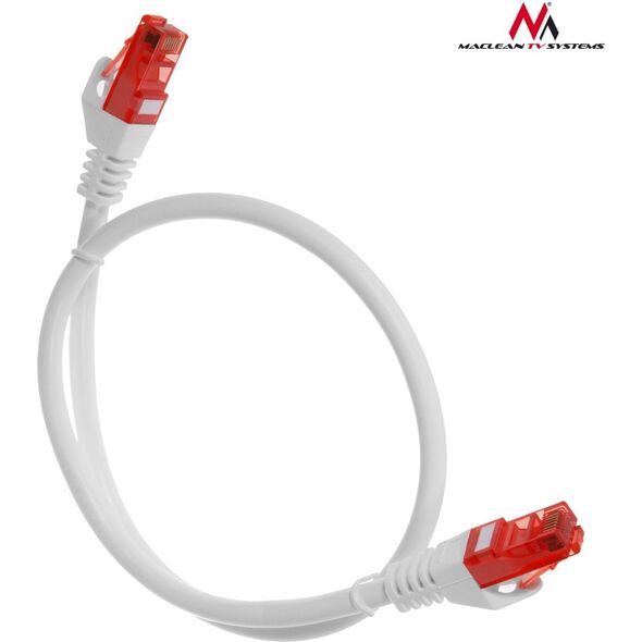Maclean Patchcord, Cat6, 0.5m, biały (MCTV-300W) 1422392 5902211105893