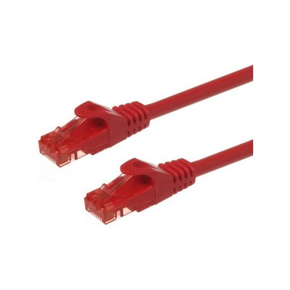Maclean RJ-45/RJ-45, kat.6, U/UTP, czerwony, 3m (MCTV-303R) 1422490 5902211106098