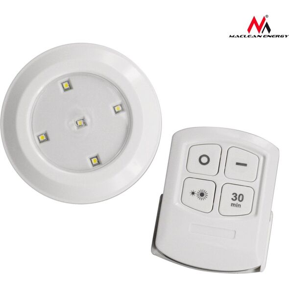Maclean Lampa zestaw 6 LED Energy z pilotem na baterie 3xAAA (MCE165) 1438267 5902211106999