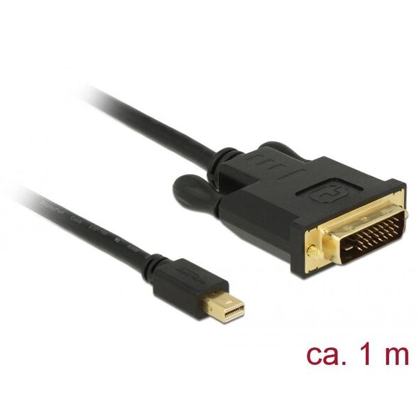 Kabel Delock DisplayPort Mini - DVI-D 1m czarny (83988) 1660263 4043619839889