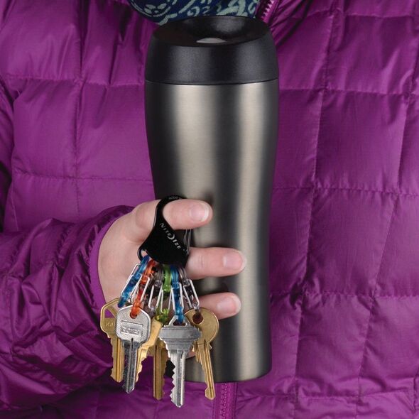 Nite Ize KeyRack stal nierdzewna + 6x micro karabińczyk plastik mix kolorów (KLKP-01-R3) 1682651 94664037168