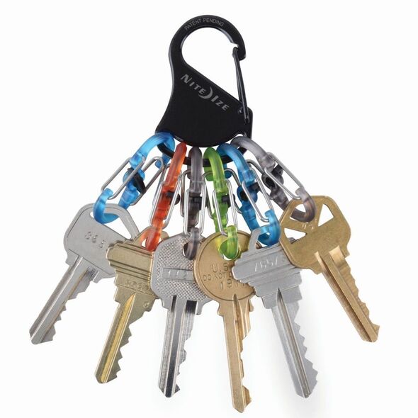 Nite Ize KeyRack stal nierdzewna + 6x micro karabińczyk plastik mix kolorów (KLKP-01-R3) 1682651 94664037168