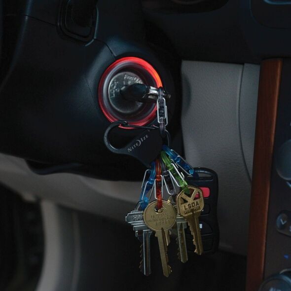 Nite Ize KeyRack stal nierdzewna + 6x micro karabińczyk plastik mix kolorów (KLKP-01-R3) 1682651 94664037168