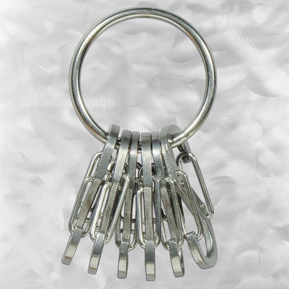 Breloczek Nite Ize KeyRing+ 6 x micro karabińczyk ze stali nierdzewnej (KRGS-11-R3) 1682665 94664026261