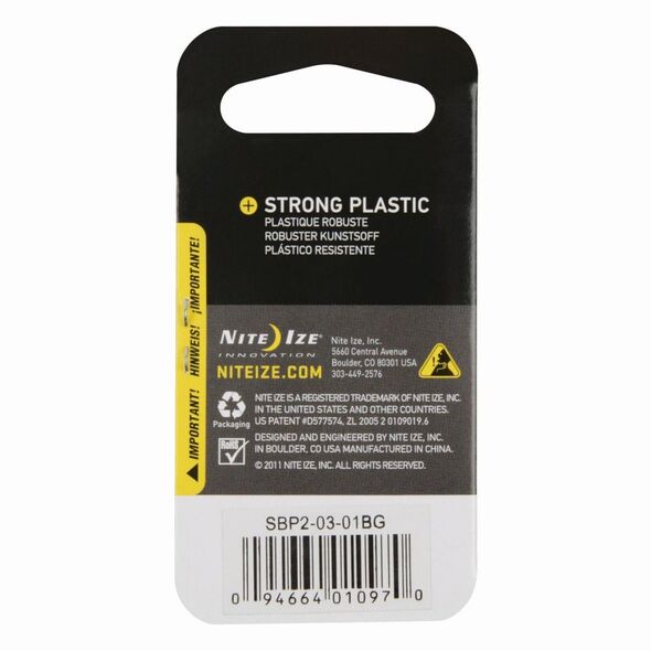 Nite Ize Karabińczyk S-Biner Dual #2 plastik czarny (SBP2-03-01BG) 1682942 94664010970