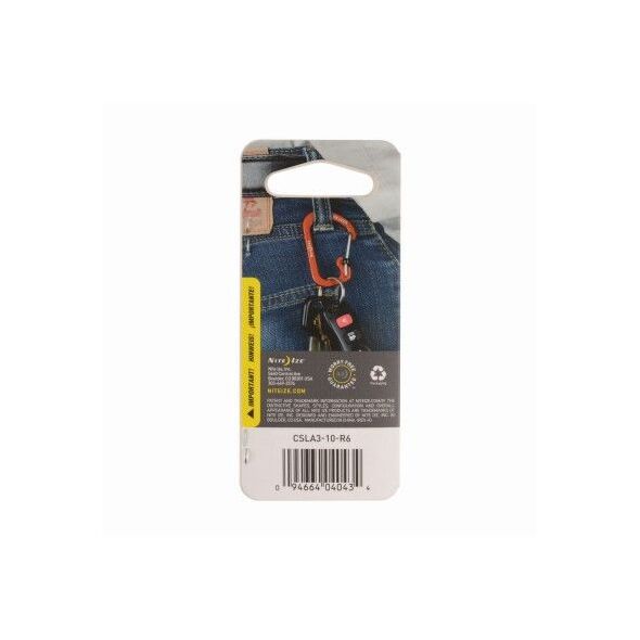 Nite Ize Karabińczyk SlideLock #3 aluminium czerwony (CSLA3-10-R6) 1682966 94664040434