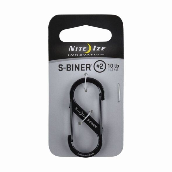Nite Ize Karabińczyk S-Biner #2 stal nierdzewna czarny (SB2-03-01) 1682979 94664007376