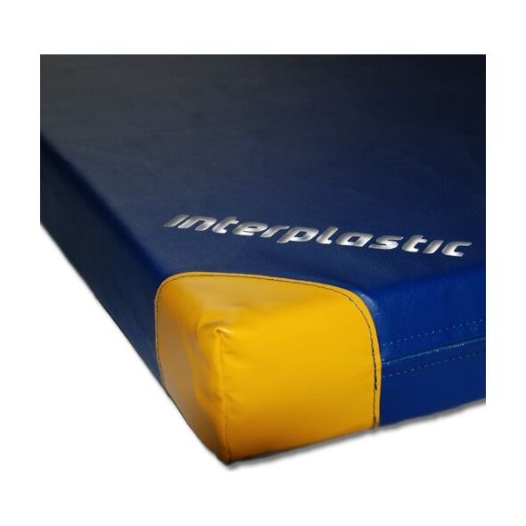 Interplastic Materac gimnastyczny 1-częściowy 200 cm x 120 cm x 5 cm niebieski 1696166 5901407102982