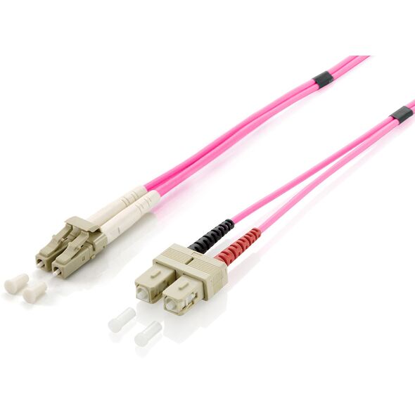 Equip Patchcord światłowodowy LC - SC Multimode Duplex OM4, 1m (255531) 1724490 4015867178881