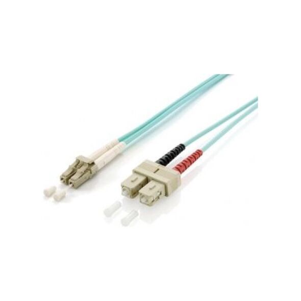 Equip Patchcord światłowodowy LC - SC Multimode Duplex OM3, 0.5m (255319) 1724494 4015867170533