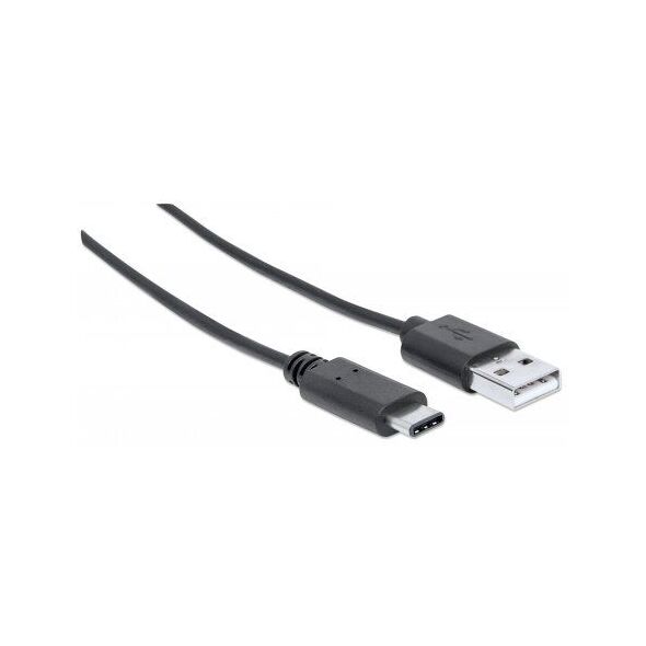 Kabel USB Manhattan USB-A - USB-C 3 m Czarny (354981) 1770767 766623354981