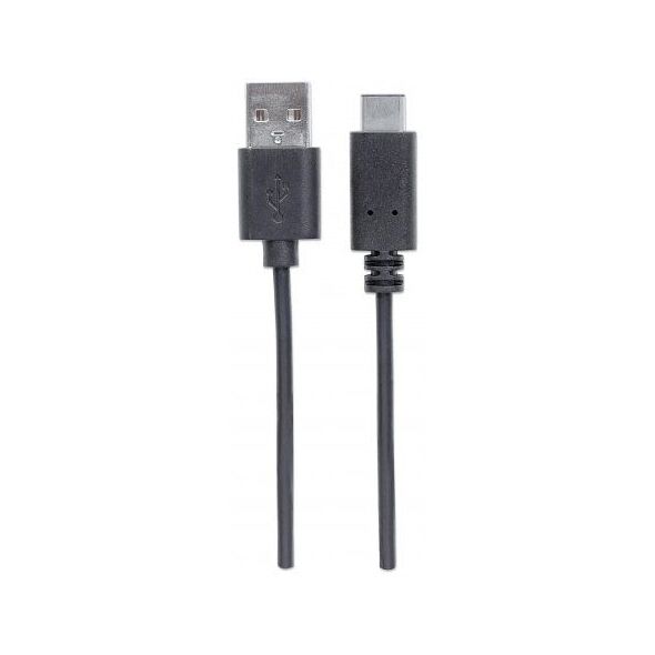 Kabel USB Manhattan USB-A - USB-C 3 m Czarny (354981) 1770767 766623354981