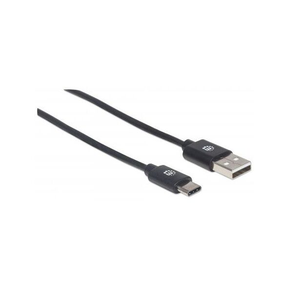 Kabel USB Manhattan USB-A - USB-C 3 m Czarny (354936) 1770790 766623354936