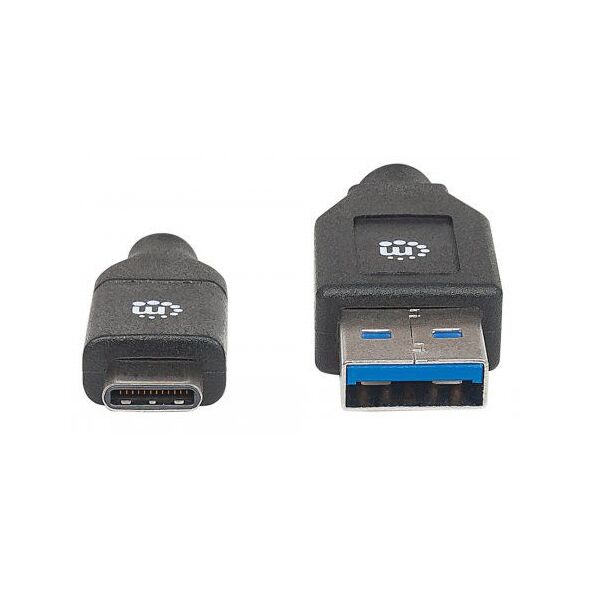 Kabel USB Manhattan USB-A - USB-C 2 m Czarny (354974) 1770793 766623354974