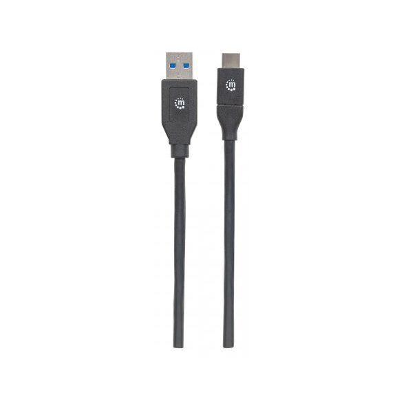 Kabel USB Manhattan USB-A - USB-C 2 m Czarny (354974) 1770793 766623354974