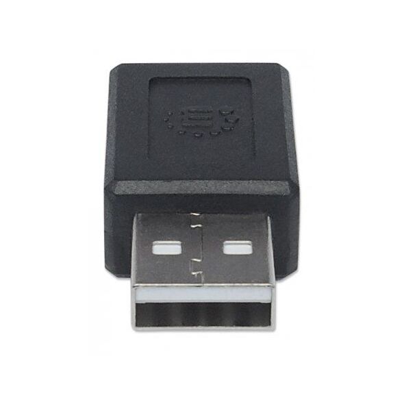 Adapter USB Manhattan USB-C - USB Czarny  (354653) 1770845 766623354653