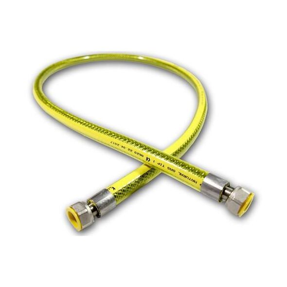 Mora PRZEWÓD GAZOWY oplot PVC F1/2-F1/2 L-1500 z dwiema obrotowymi nakrętkami 1791544 5903240759071