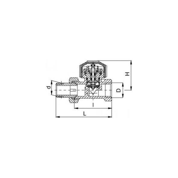 Valvex Zawór termostatyczny prosty 1/2" 4412010 3008202 5907451900673