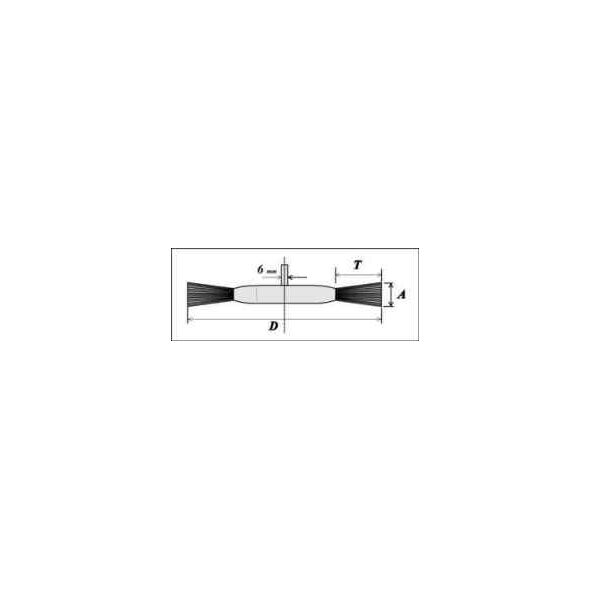 Szczotpol Szczotka tarczowa z trzpieniem 6mm śr. 50mm A08 3010019 5903792241048