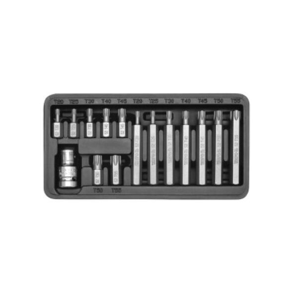 Yato Końcówki wkrętakowe Torx T20-T55 15szt. YT-0411 3021579 5906083904110