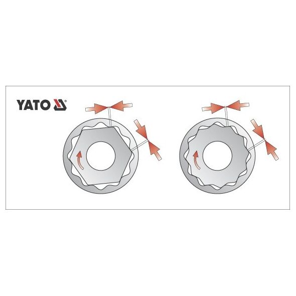 Yato Nasadka 12-kątna 1/2" 18mm (YT-1280) 3024792 5906083912801