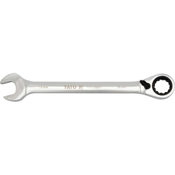 Yato Klucz płasko-oczkowy z grzechotką 19mm (YT-1662) 3033587 5906083916625