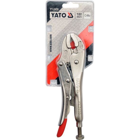 Yato Szczypce zaciskowe Morse'a szczęki krótkie wklęsłe 180mm (YT-2450) 3033680 5906083924507