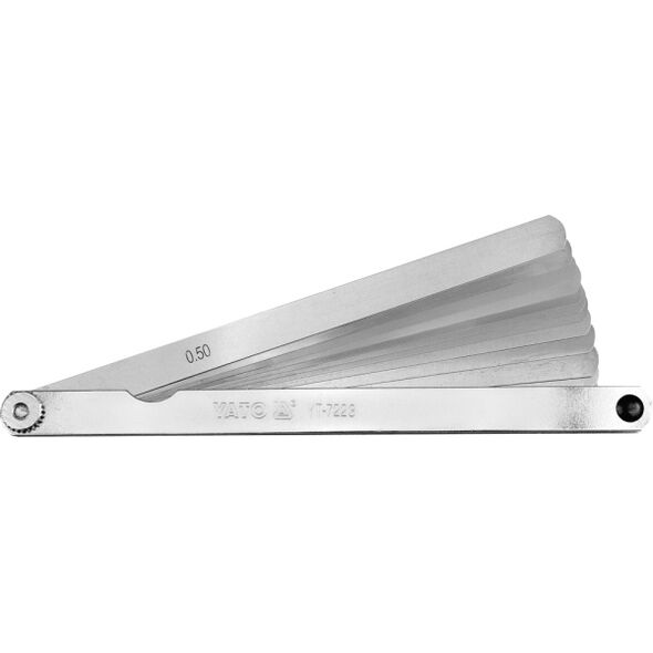 Yato Szczelinomierz 14 listkowy 200mm 0,05 - 0,5mm YT-7223 3034245 5906083972232