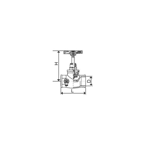KFA Zawór przelotowy z głowicą 1/2" (193-010-15) 3036403 5907571190244