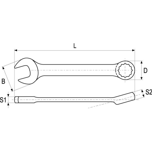 Yato Klucz płasko-oczkowy 17mm (YT-4910) 3036643 5906083949104