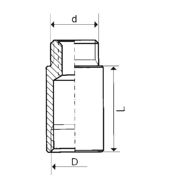 KFA Przedłużacz mosiężny 1/2" 10mm 170-200-98 3040261 5907571172004