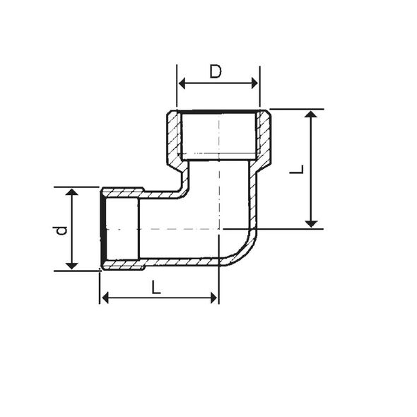 KFA Kolanko mosiężne 1/2" 949-020-15 3040280 5907571941235