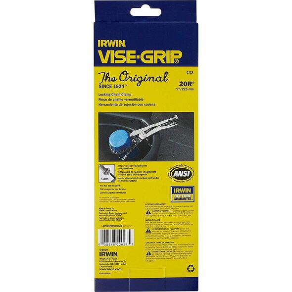Irwin Szczypce zaciskowe łańcuchowe typ 20R 225mm (27ZR) 3041332 38548000275