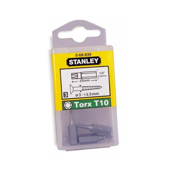 Stanley Końcówka Torx 1/4" T25x25mm 25szt. 68-843 3041921 3253561688430