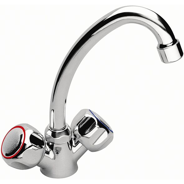 Bateria umywalkowa Ferro Standard stojąca chrom (BST2) 3051439 5901095604638