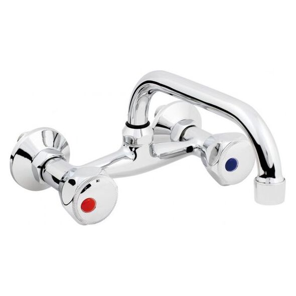 Bateria umywalkowa Hydroland Standard ścienna chrom (5900238565102) 3076728 5900238565102