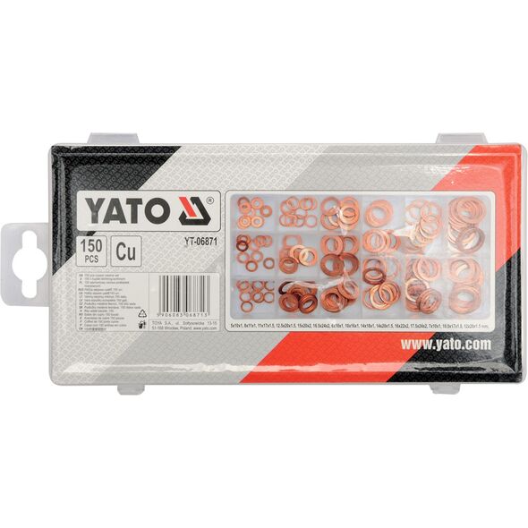 Yato Zestaw podkładek miedzianych 150 szt. (YT-06871) 3089148 5906083068713