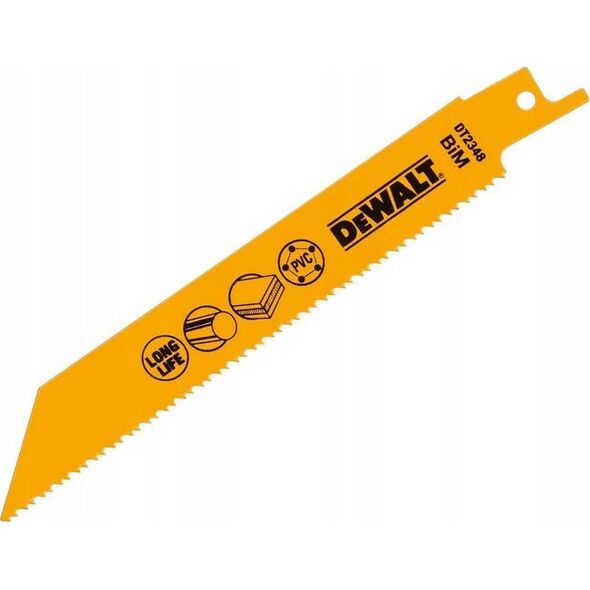 Dewalt brzeszczoty ze stali kobaltowej uniwersalny, długość 152 mm, podziałka zębów 1.8-2.5 mm (DT2348-QZ) 3098184 5035048034637